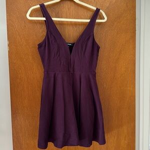 Purple Express dress with romper